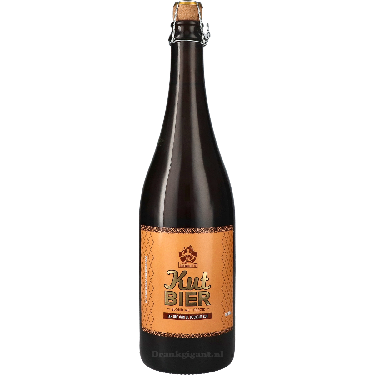 Boegbeeld Kut Bier Blond Met Perzik 75 cl
