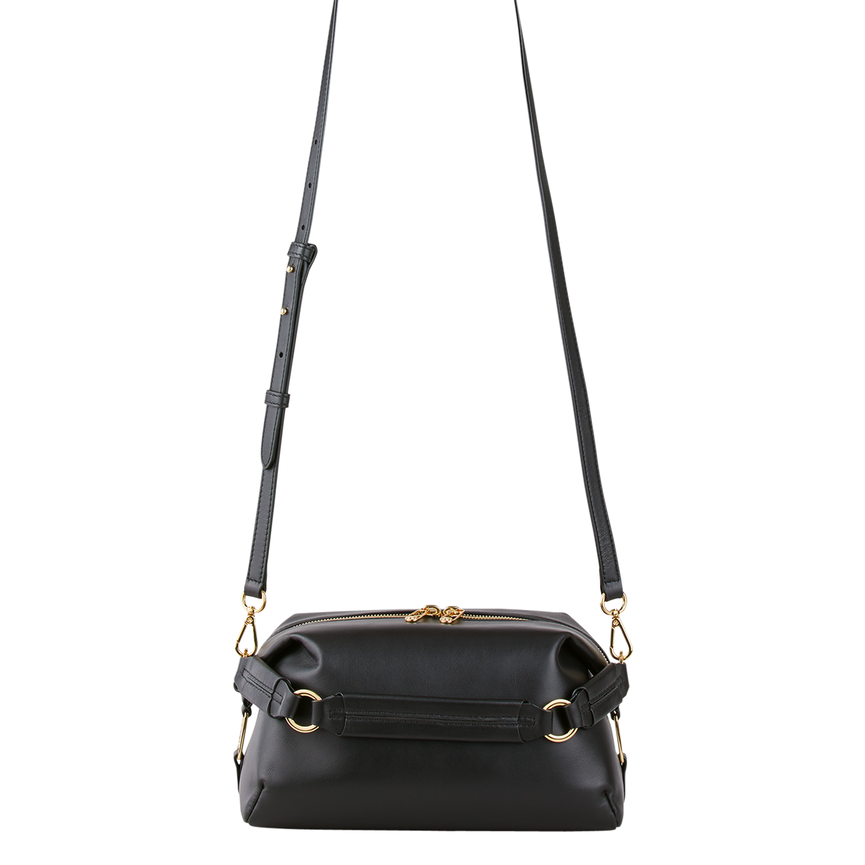 Sac bandoulière en cuir | Noir