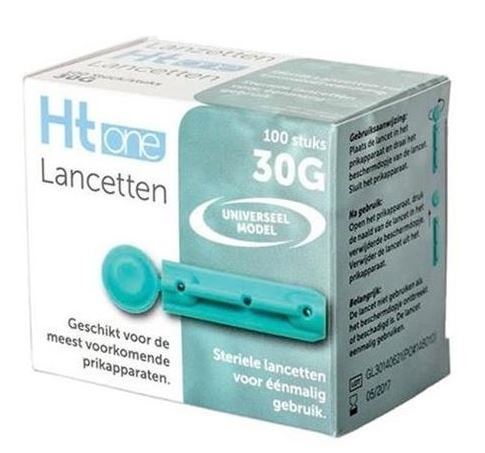 dnl HT One Prik Lancetten 30G 100 stuks