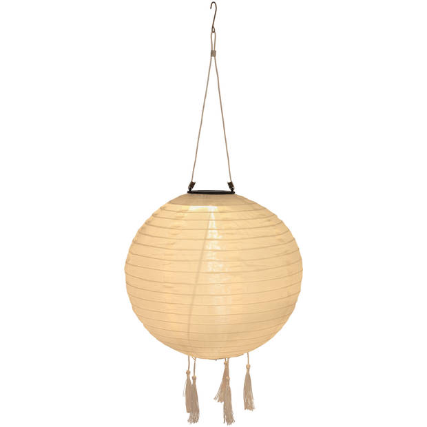 Blokker Solar Lampion Rond - 30 cm - Wit