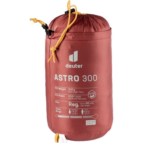 Sac de couchage DEUTER ASTRO 300 LG REDWOOD/CURRY