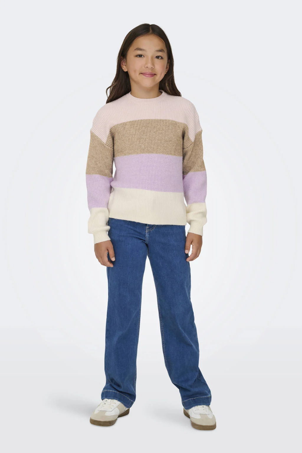 KIDS ONLY GIRL trui roze gebreid roze/beige/lila