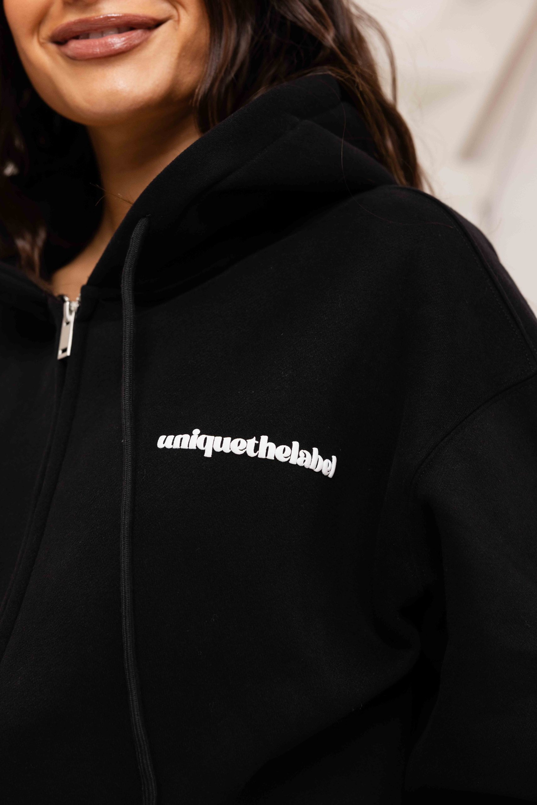 Unique The Label Imani Full Zip Trainingspak Dames Zwart