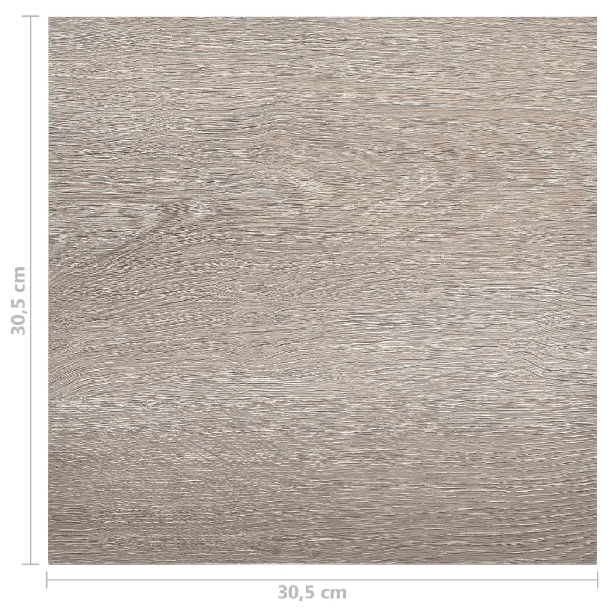 vidaXL Dalles plancher 55 pcs PVC 5,11 m² taupe