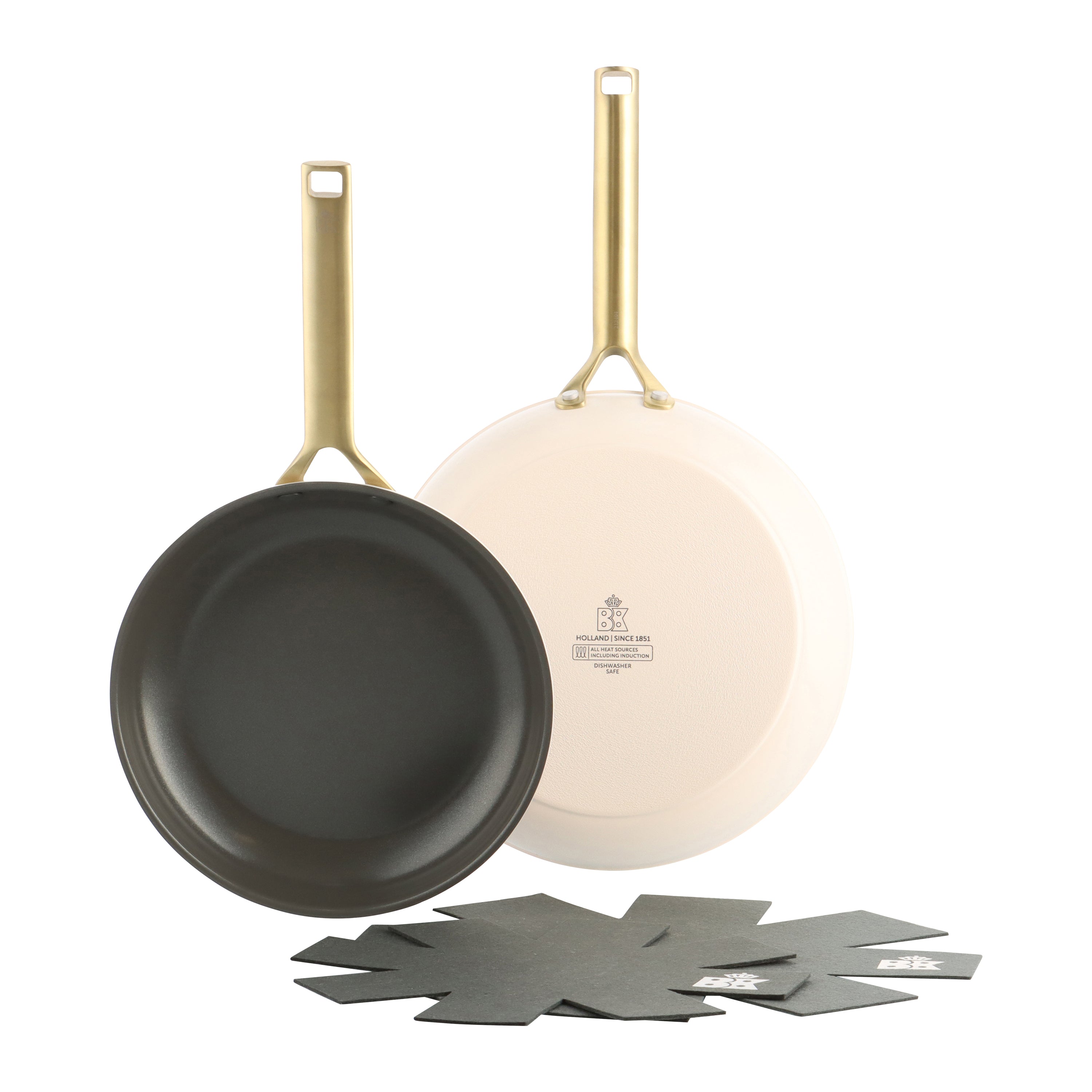 BK Sublime Koekenpannenset Ã 24 cm + Ã 28 cm  - CrÃ¨me