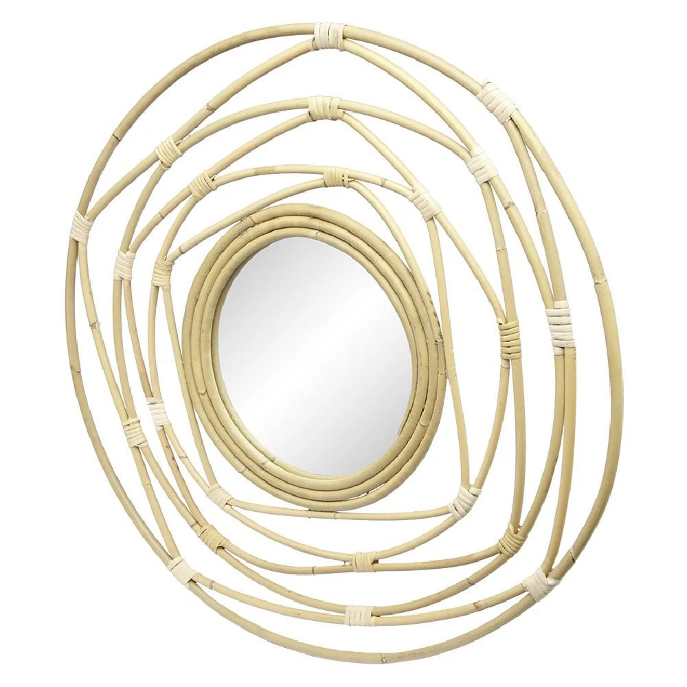 Miroir rotin naturel Ø58 cm