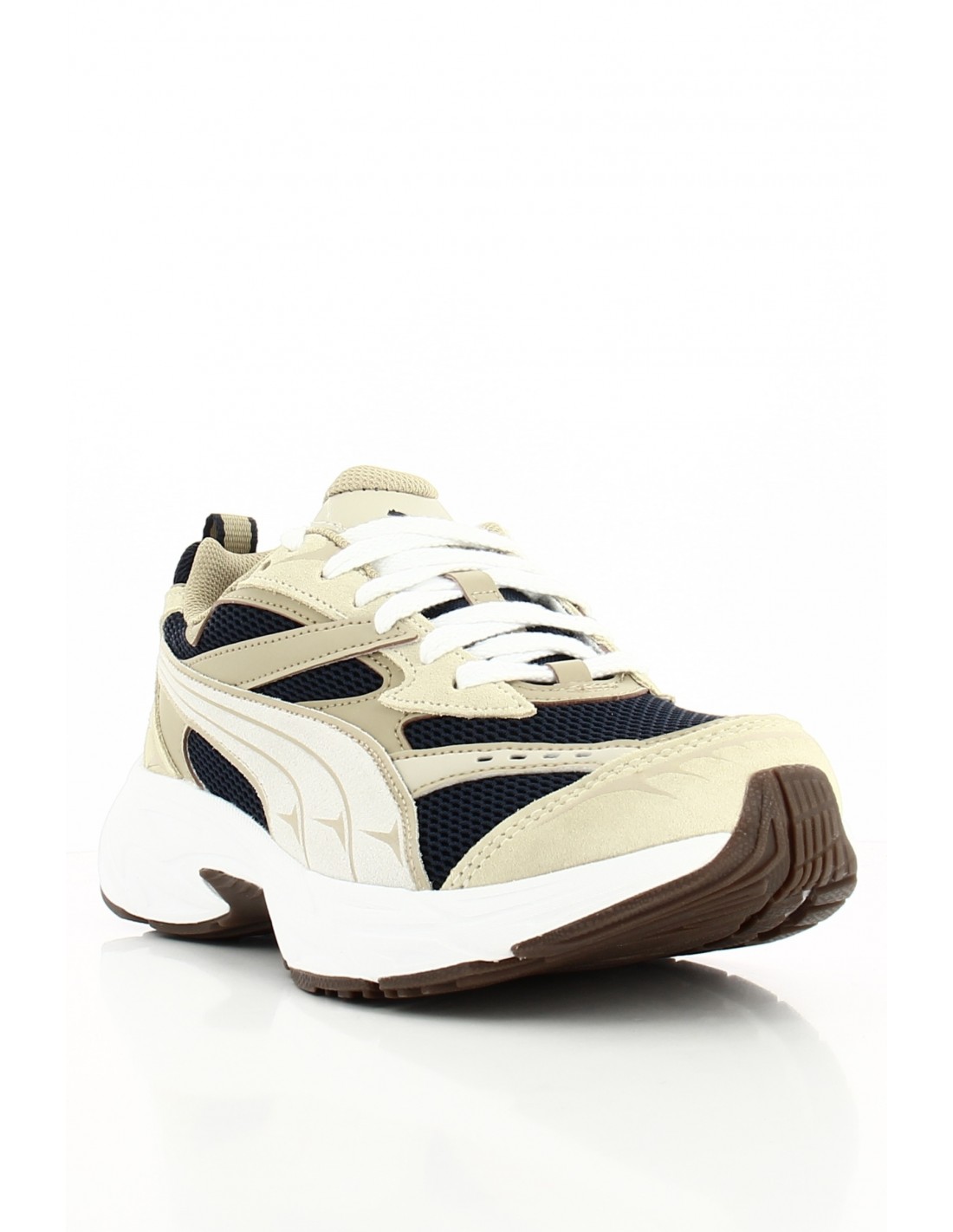 puma Sneakers Homme Morphic Suede Beige/Bleu Marine Daim