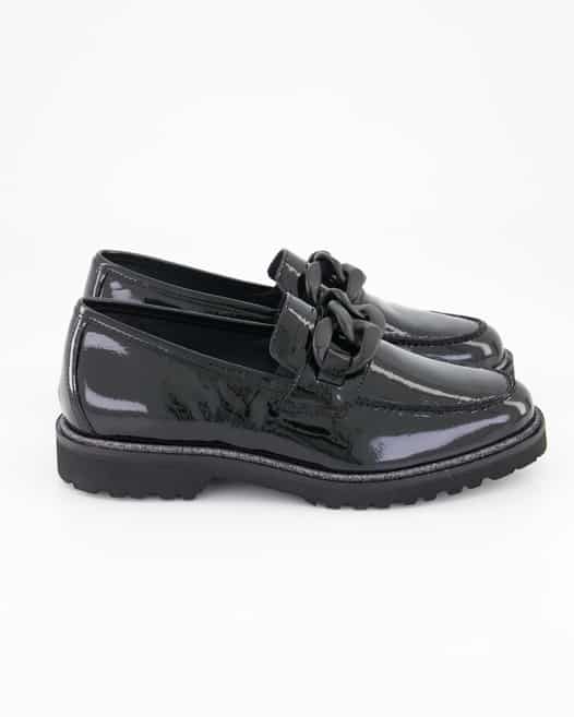 Sioux Meredith-744-H Slipper in Schwarz
