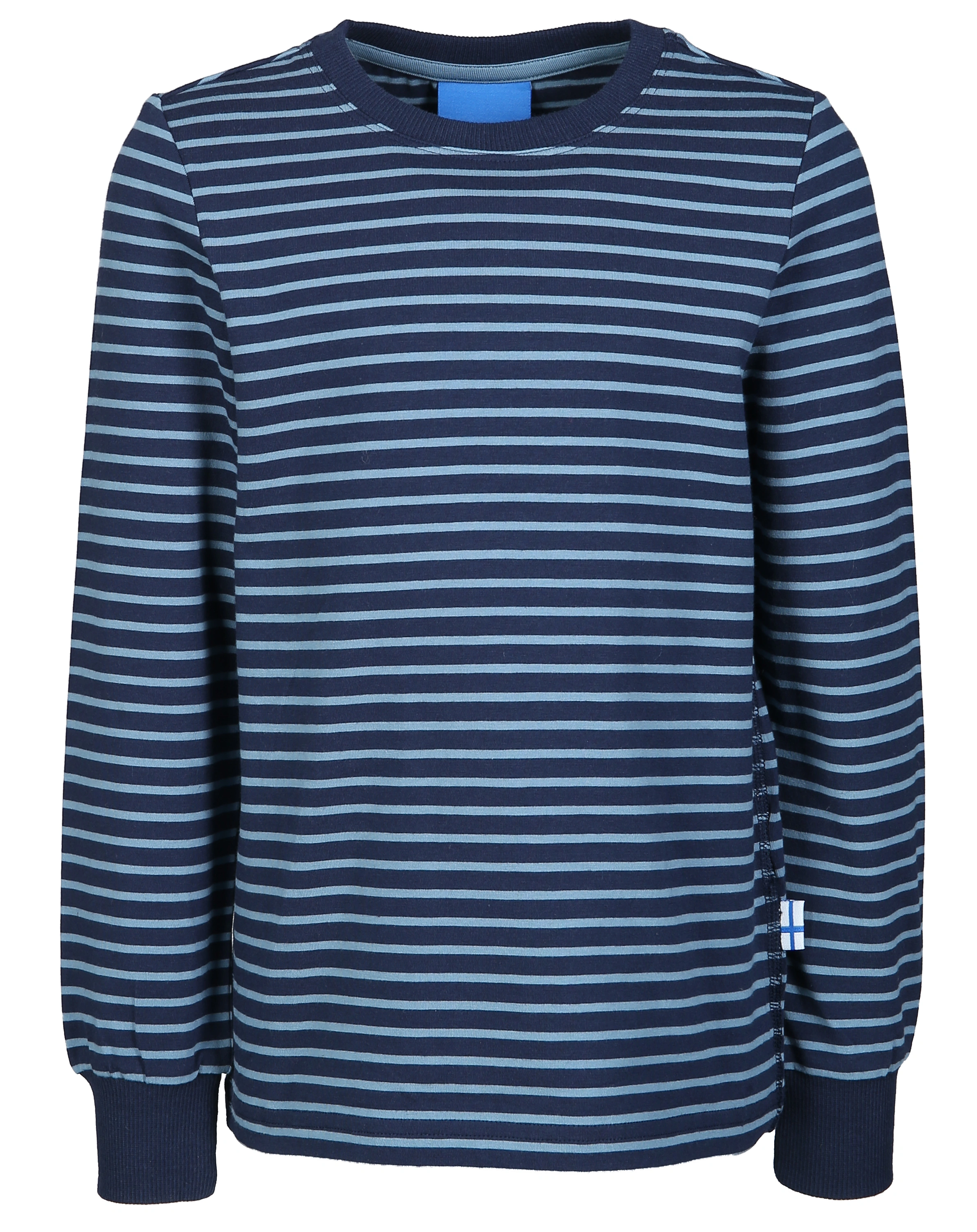 Langarmshirt RULLA gestreift in navy/dove