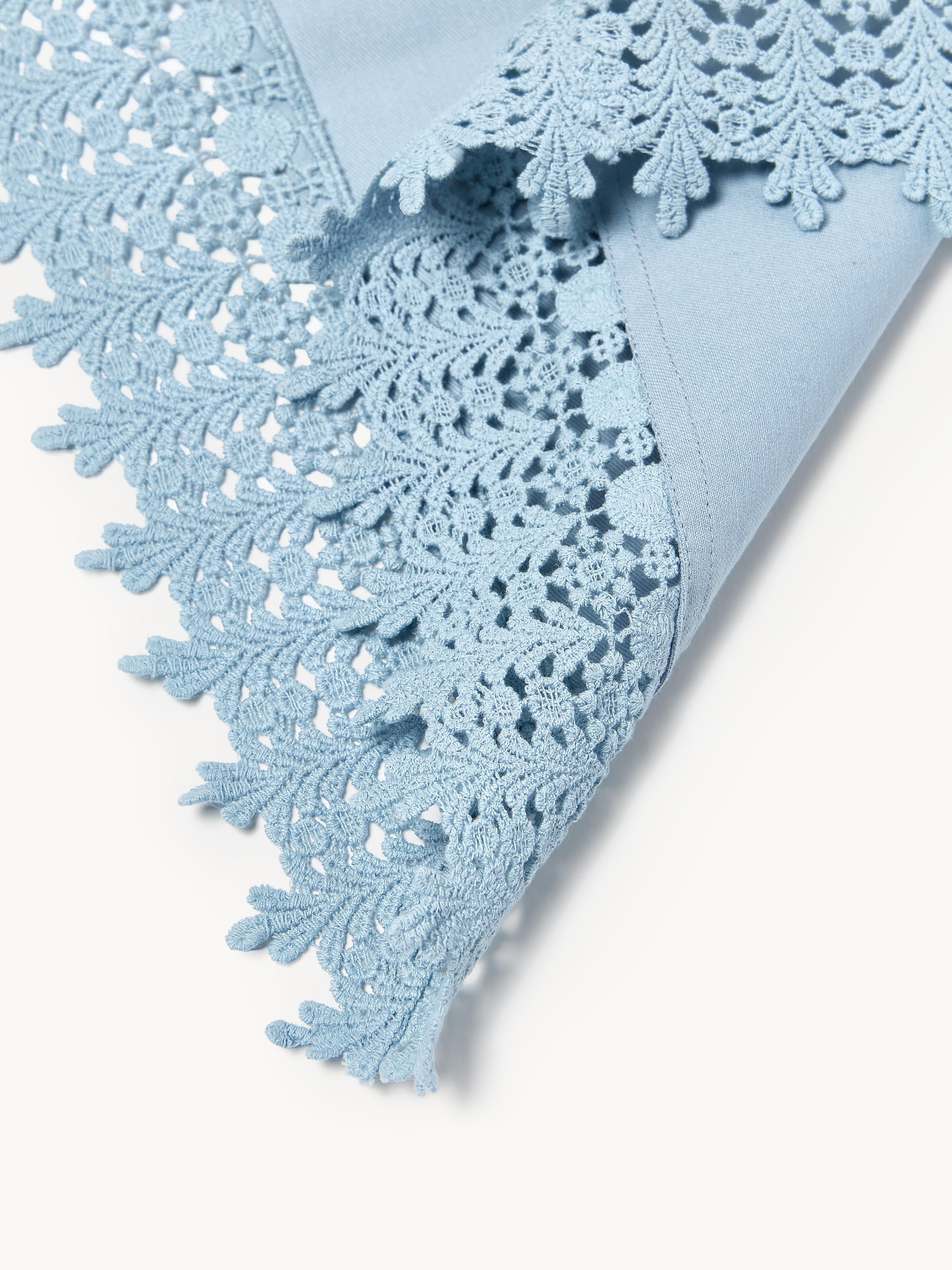 Placemats Flavia met kantrand, 2-delig