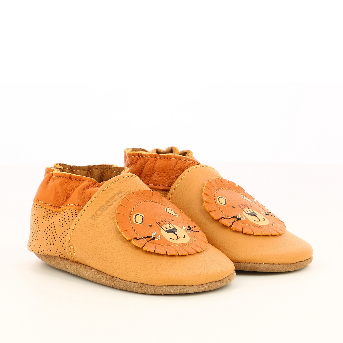 ROBEEZ<br>Pantufas de couro com curtimento vegetal Grooar