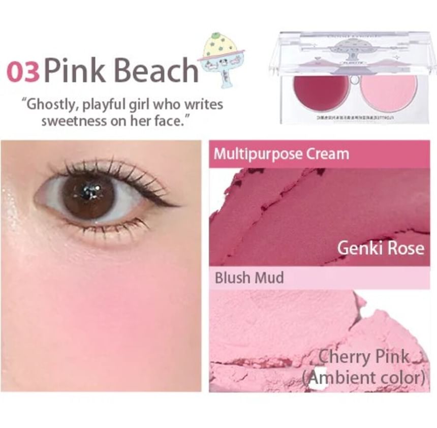 FLORTTE - Speciale editie multifunctionele duo blusher (1-3)