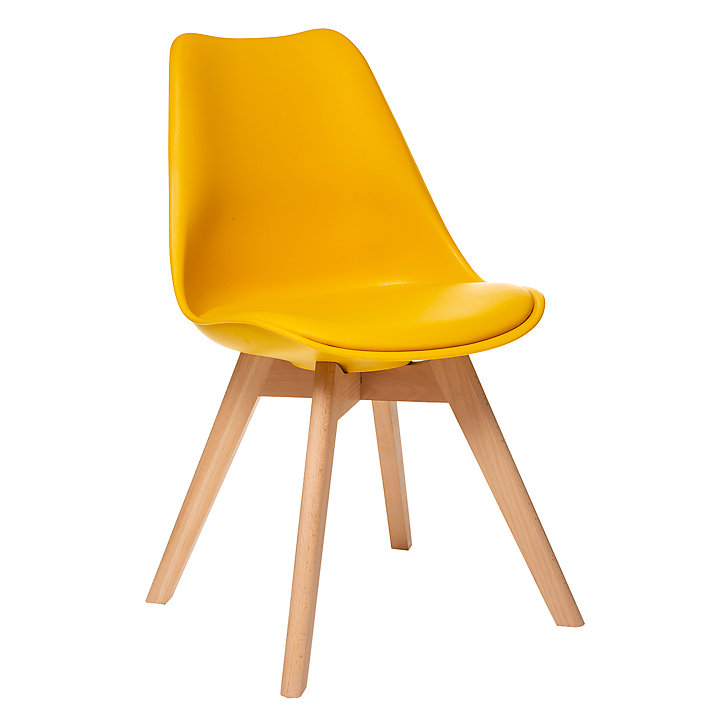 Lot de 4 chaises de table Baya jaune