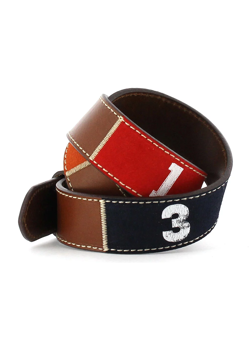 CEINTURE POLO TEAM CUIR ET VELOURS