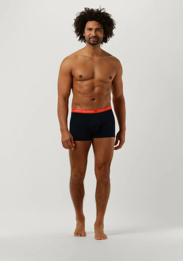 TOMMY HILFIGER UNDERWEAR donkerblauwe tommy hilfiger underwear boxershort 3p trunk wb