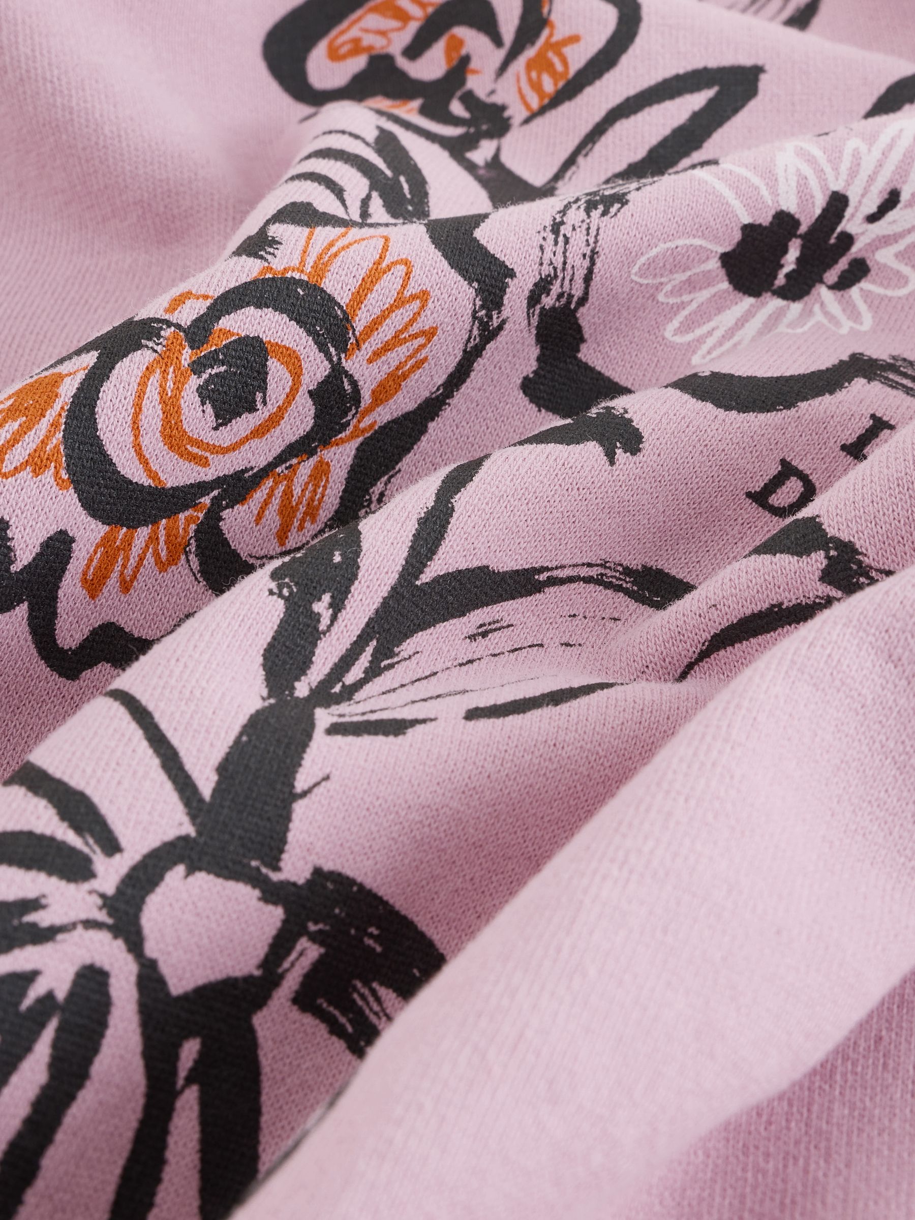 Roze bloemen - Print Long Sleeve Top (3-16yrs)