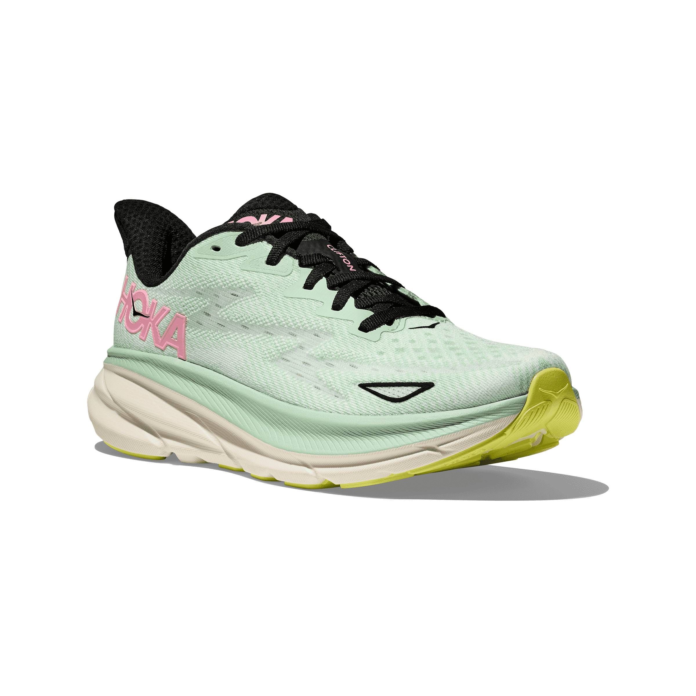 hoka clifton 9 loebesko dame 38 1127896 mint fluorite snow melt