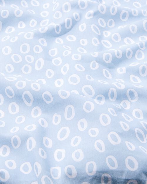drap-housse enfant coton doux 90x200 bleu avec des bulles