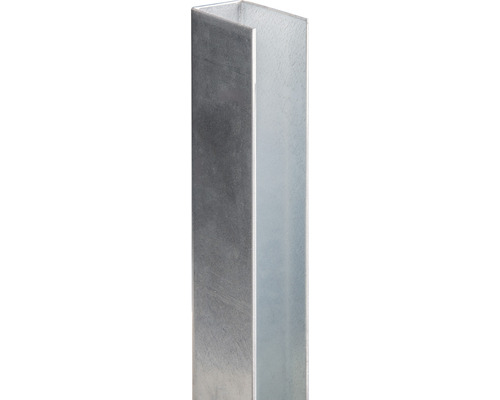 Paalversteviging 60x40 mm voor privacy-schermstroken, thermisch verzinkt