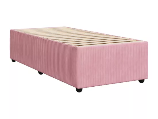 Sommier à lattes de lit avec matelas Rose 90x190 cm Velours