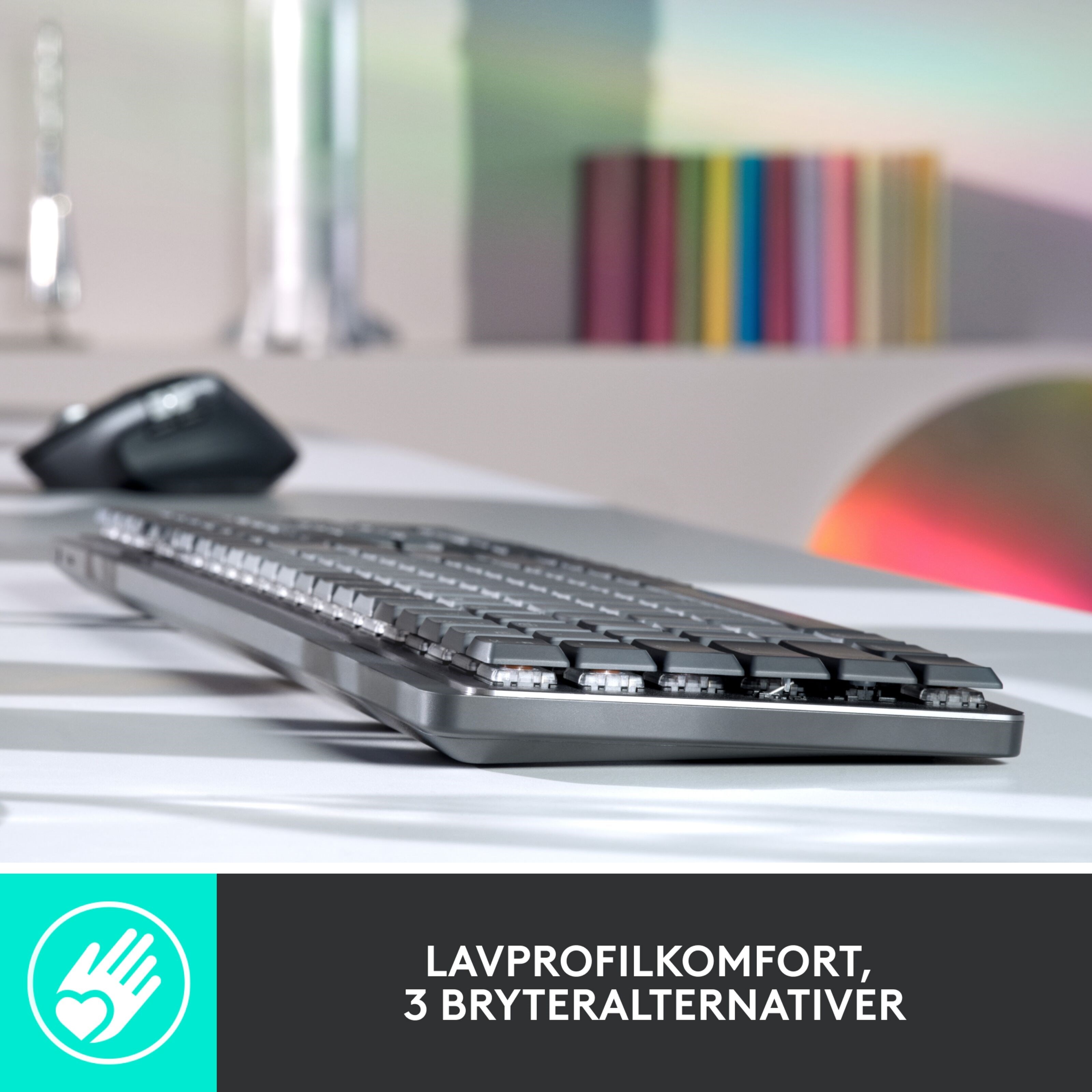Logitech Mx Mechanical Mekanisk tastatur Brown Tactile Quiet