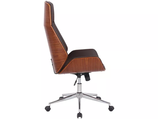 Fauteuil de bureau Varel - Noyer - marron110.00