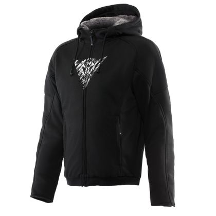 Sweat moto Dainese BOVISA SAFETY - Noir / Blanc