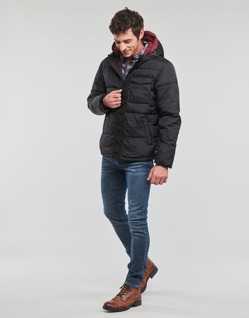 Scotch & Soda - HOODED PUFFER JACKET - Noir