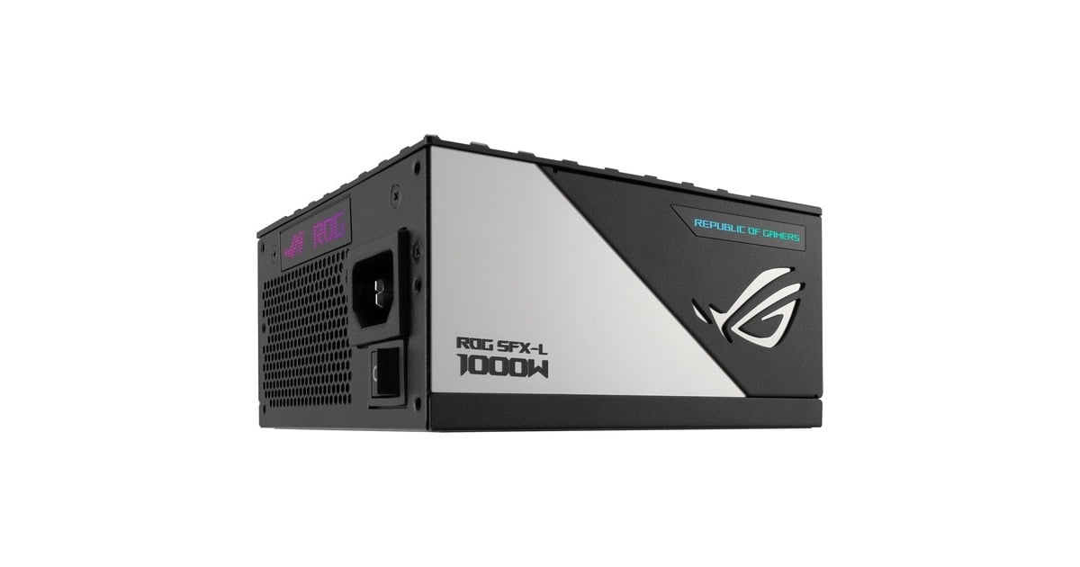 ASUSROG Loki SFX-L Platinum modulaire 1000 watt voeding   (Zwart, 1x 12V-2x6, 3x PCIe)