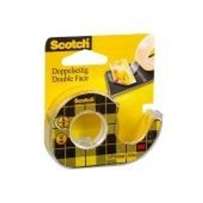 Scotch - Ruban adhésif - 12 mm x 6,3 m - double face