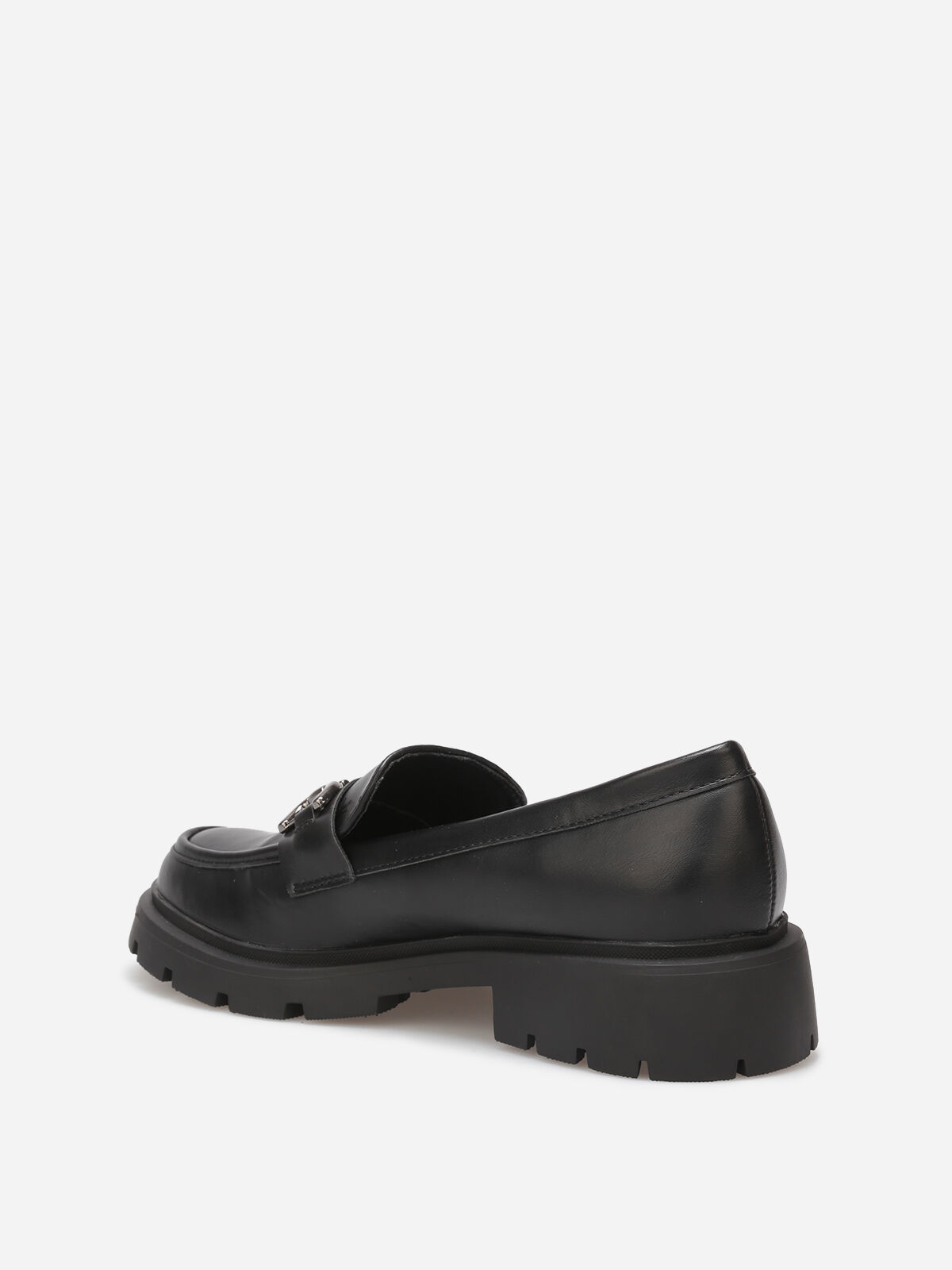 Mocassins chunky à boucle- Noir