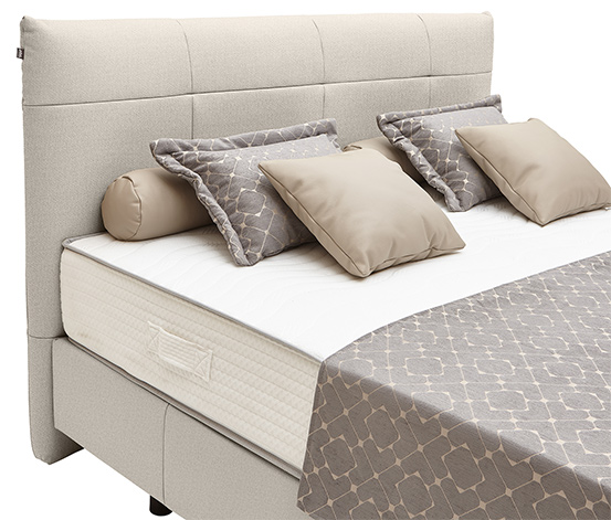 Boxspringbett »Milla«, ca. 160 x 200, cremebeige