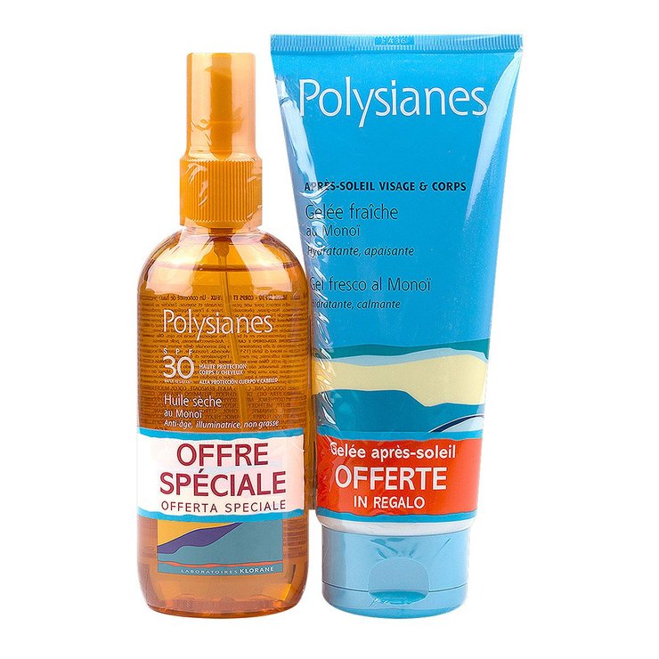 Huile sèche SPF30 150ml + gelée fraîche 200ml offerte