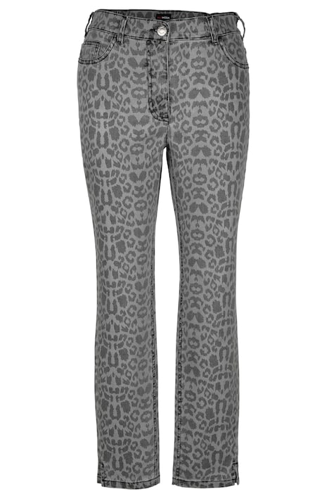 Jeans, Slim Fit, Animalprint, 5-Pocket