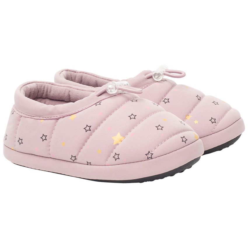 Chaussons bas imprimé étoiles all-over pour fille - Lilas
