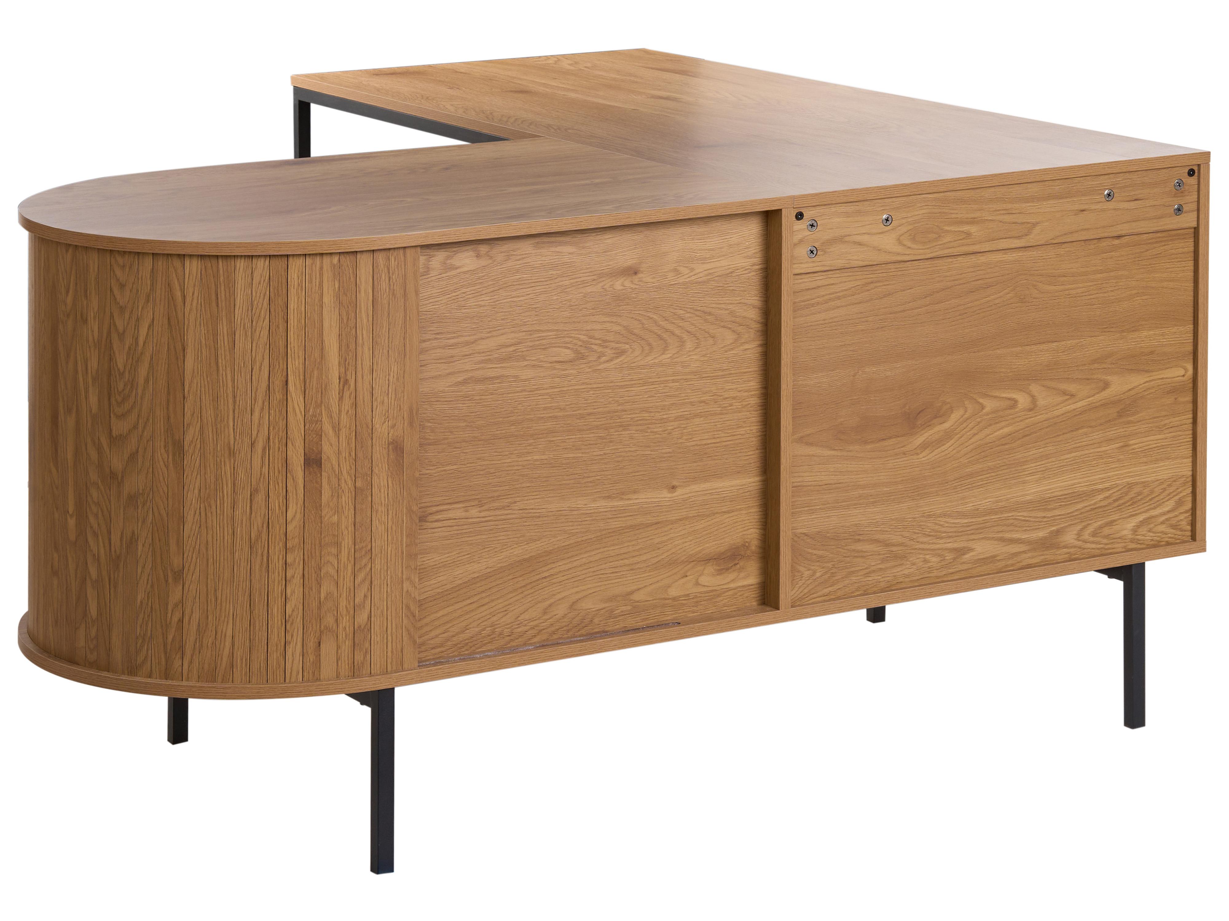 Hoekbureau SOLARI Lichtbruin 140 cm 140 cm