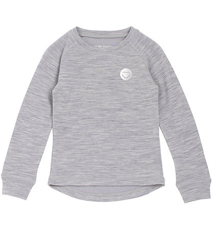 Viking Bluse - Wolle/Bambus - Baselayer - Grey/Light Grey