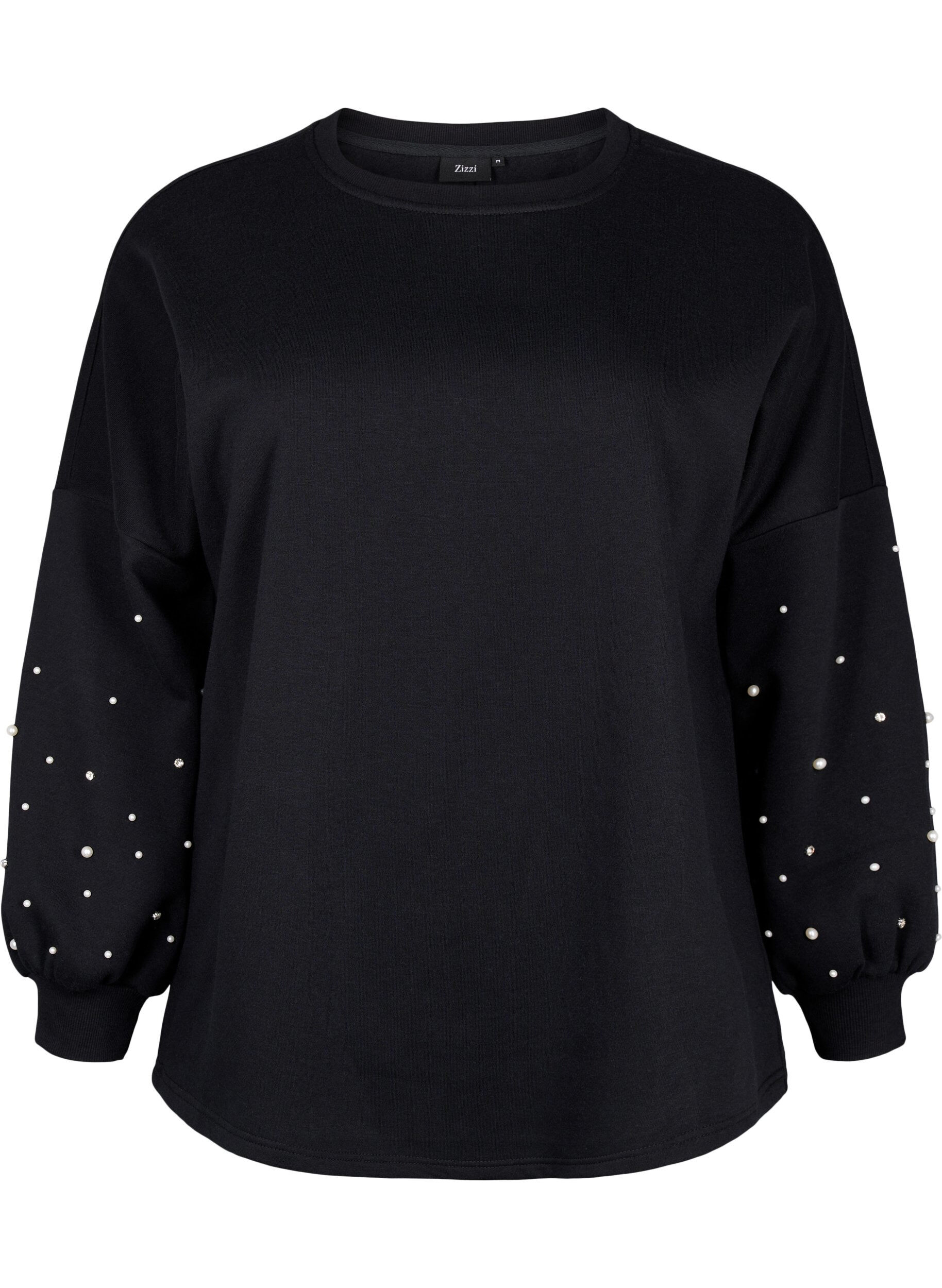 Sweatshirt med perler