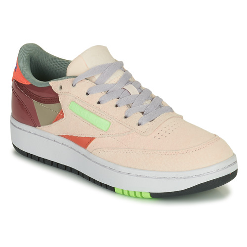 Reebok Classic - CLUB C DOUBLE - Beige / bordeau