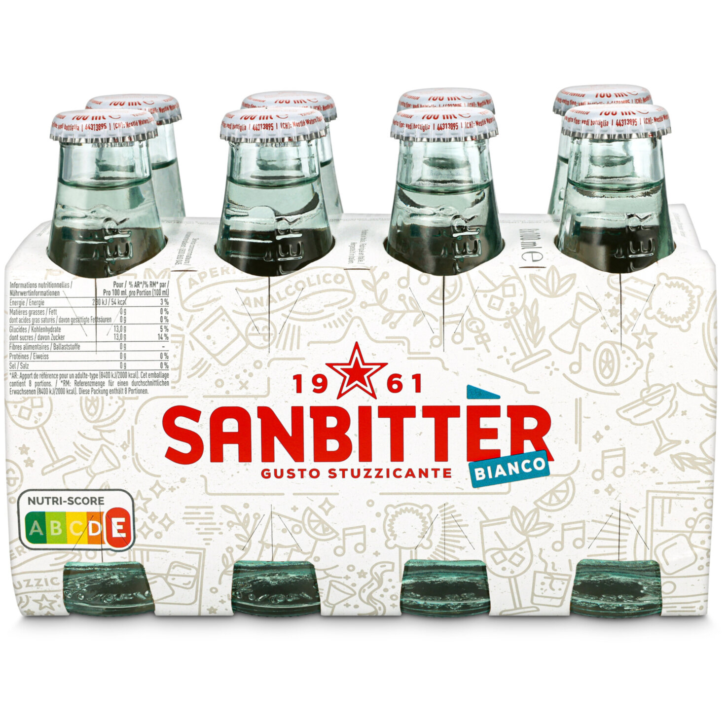 San Pellegrino Sanbittèr Dry 8x10cl -80cl