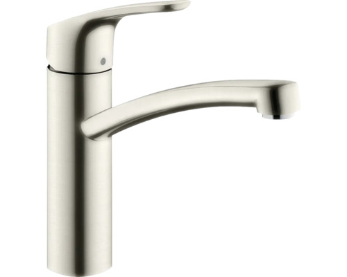 keukenkraan met eengreepsmengkraan hansgrohe Focus roestvrij staal gepolijst 31806800