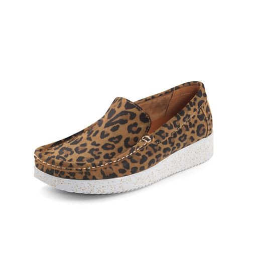 Nature Elin Suede Sko, Leopard, 41