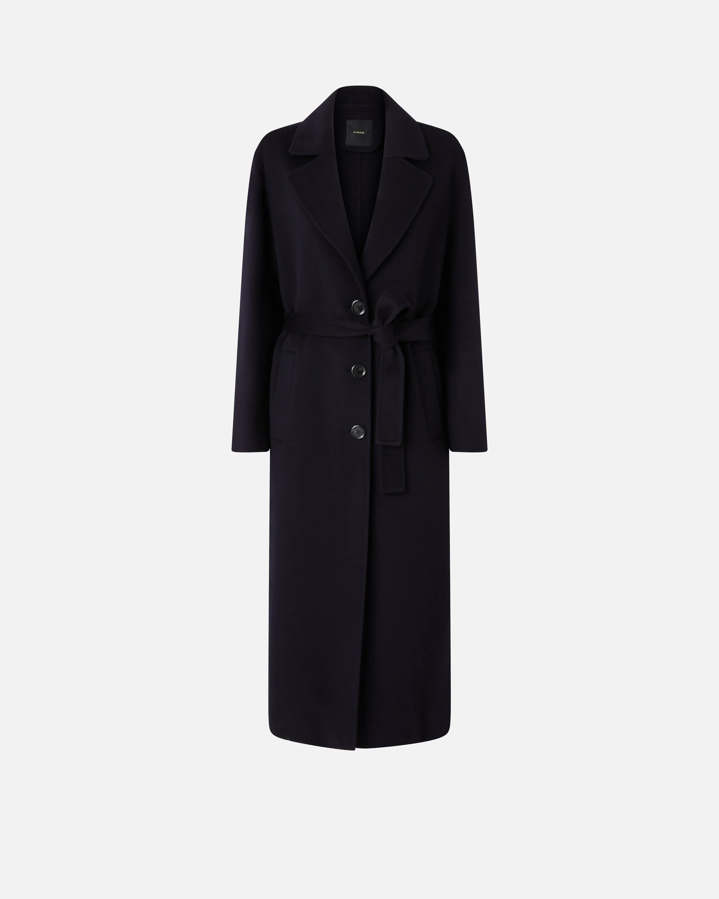 Manteau long ceinturé | Bleu