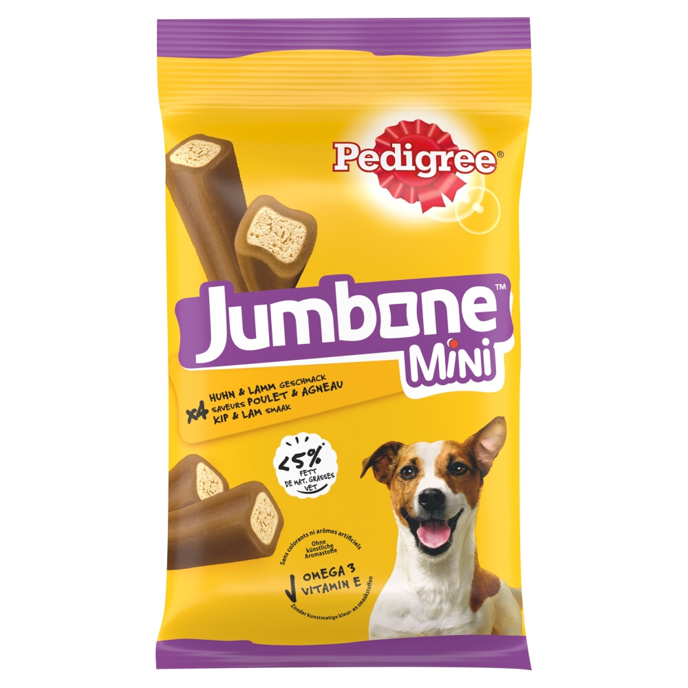 Pedigree Jumbstone Hondensnacks Mini Kip & Lam160 gr