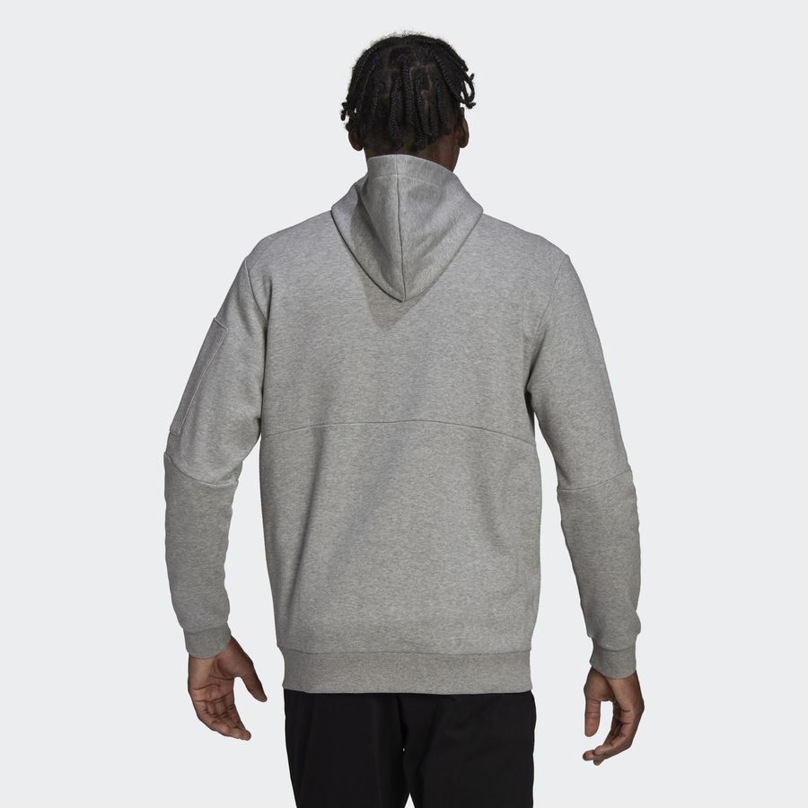 adidas Sweat à Capuche Essentials for Gameday Full Zip - Gris