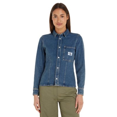Chemise à manches longues femme Lean Darted Denim CALVIN KLEIN