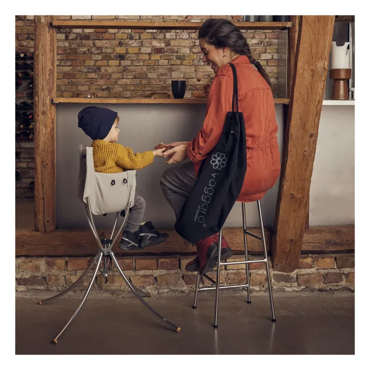 Vaggaro Kit complet: sac bandoulière, support, chaise, berceau et transat | Beige