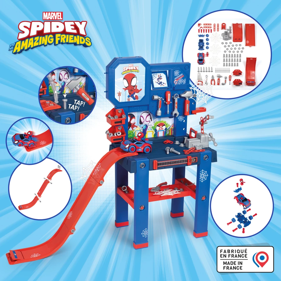 Smoby Spidey Werkbank mit Sprungschanze
