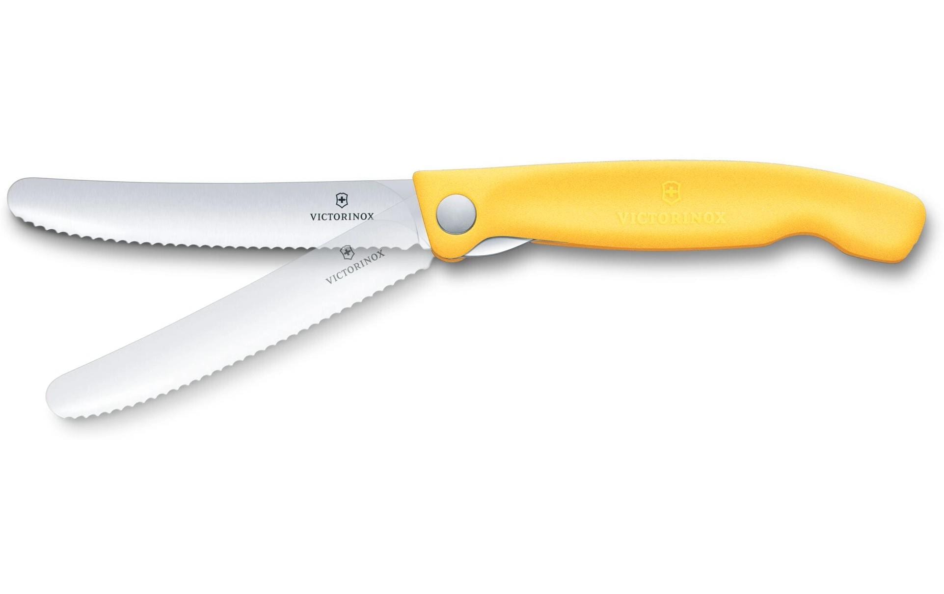 Picknickmesser Swiss Classic, 11 cm, GelbLeichtes, faltbares Gemüsemesser