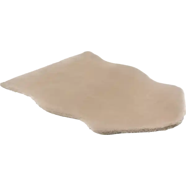 Deko-Fellteppich taupe
